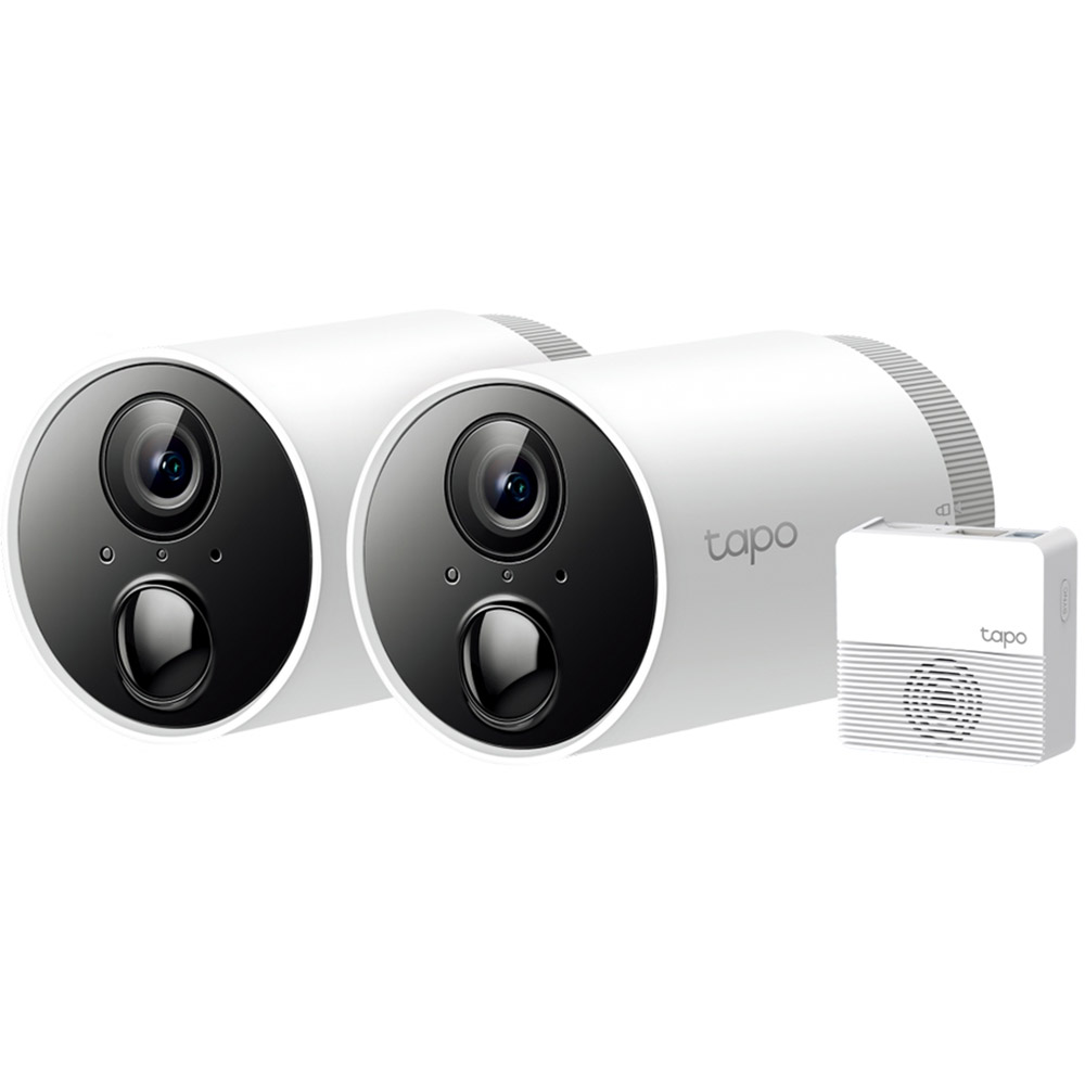 Set 2 camere de supraveghere Wi-Fi TAPO C400S2, 2.4 GHz, 1080p, Night Vision, IR LED 15m