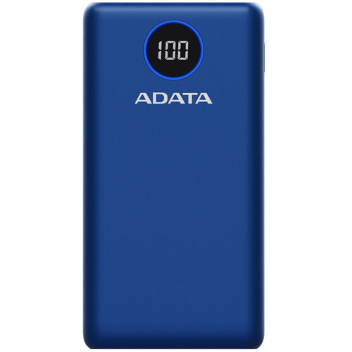 Baterie portabila Adata AP20000, 20000mAh, 2x USB, 1x USB-C, Power Delivery, Quick Charge, Albastru, AP20000QCD-DGT-CDB