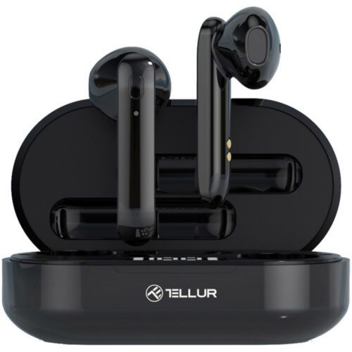 Casti In-Ear Bluetooth Tellur Flip, True Wireless, negru, TLL511401