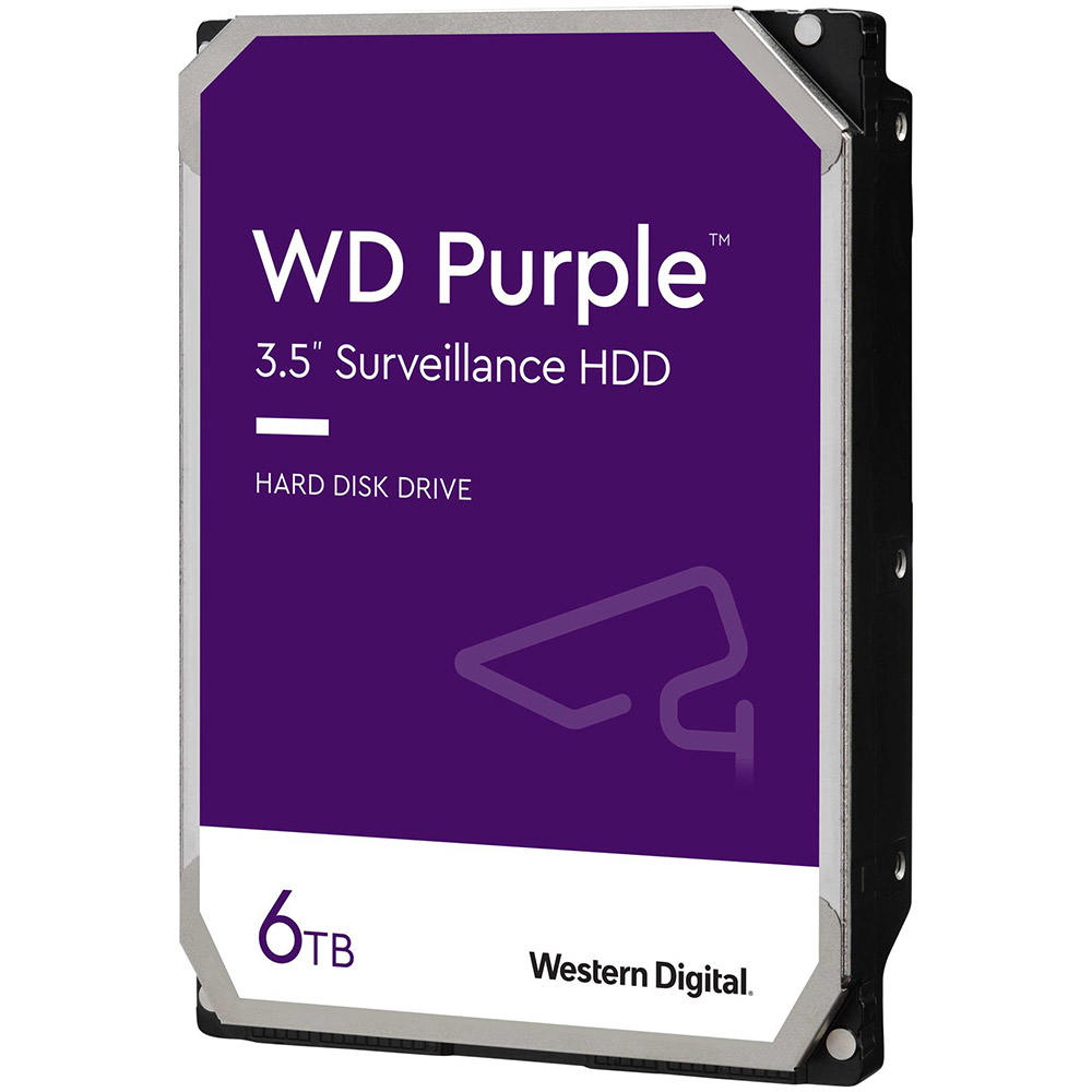 HDD intern Western Digital, 3.5 inch, 6TB, Purple, SATA3, 5400rpm, 256MB, Surveillance HDD, WD64PURZ