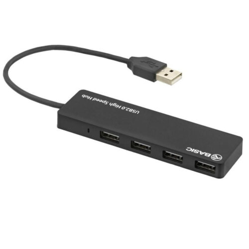 Hub USB 2.0 Tellur Basic, 4 port, negru, TLL321041