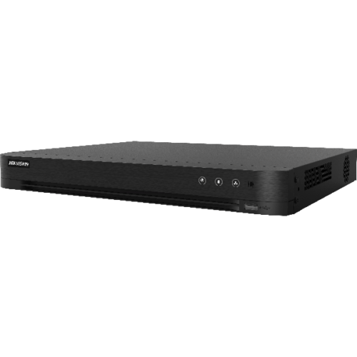 DVR Hikvision iDS-7204HTHI-M2/S(C);300227792;IP Video Input 4-ch (up to 16-ch) Up to 8 MP resolution Support H.265+/H.265/H.264 +/H.264 IP cameras