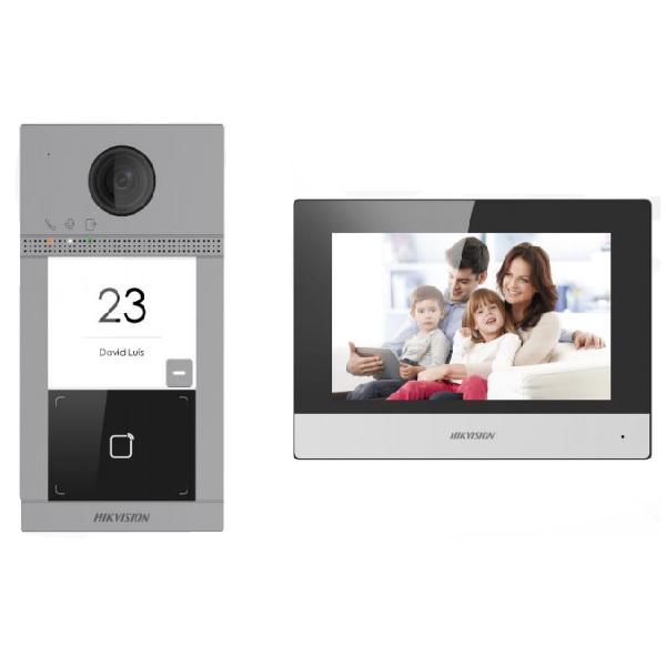 Kit videointercom IP Hikvision DS-KIS604-S(C) Flash 32 MB