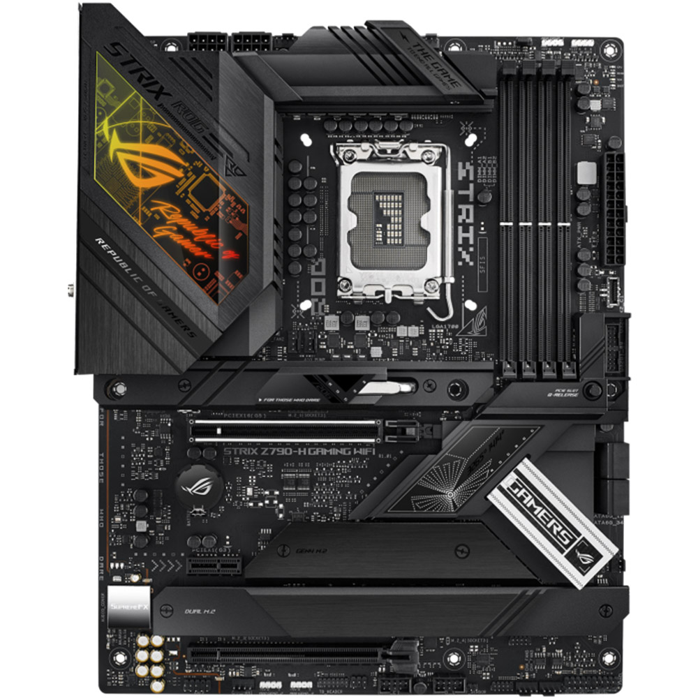 Placa de baza Asus ROG STRIX Z790-H GAMING WIFI, Socket 1700, DDR5, DIMM, PCI Express, USB, 6GB/s, ATX