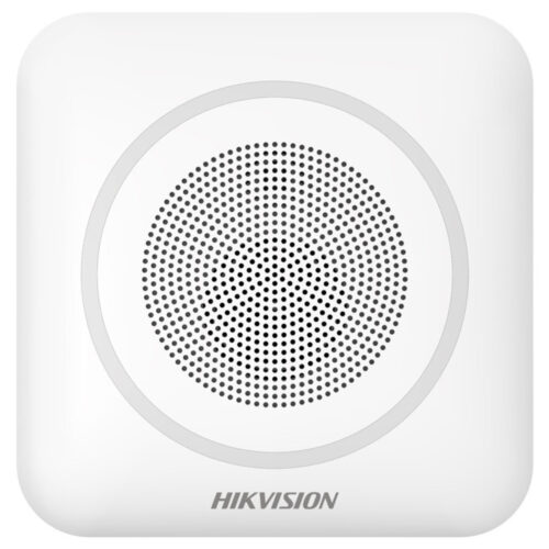 Sirena interior wireless AX PRO Hikvision DS-PS1-II-WE Buzzer, 12 VDC Power Supply, CAM-X, DS-PS1-II-WE