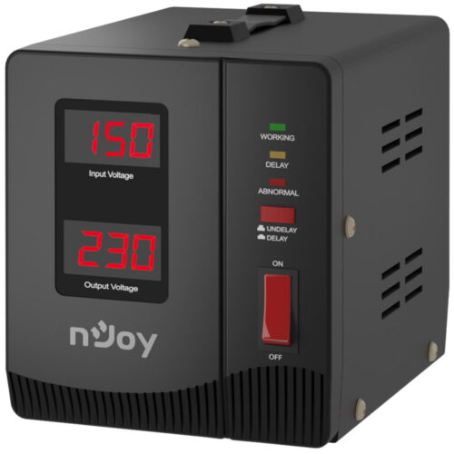 Stabilizator de tensiune nJoy Alvis 1000, 1000VA/600W, LCD Display, AVRL-10001AL-CS01B