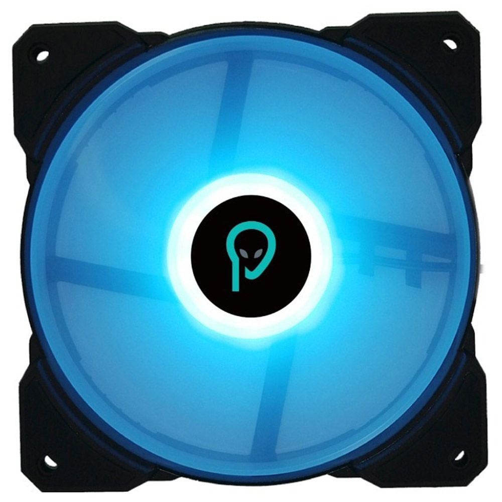 Ventilator Spacer PC 120 mm SPFC-120-4P-BL, Rulment hydraulic, Conector 4-pin, Albastru