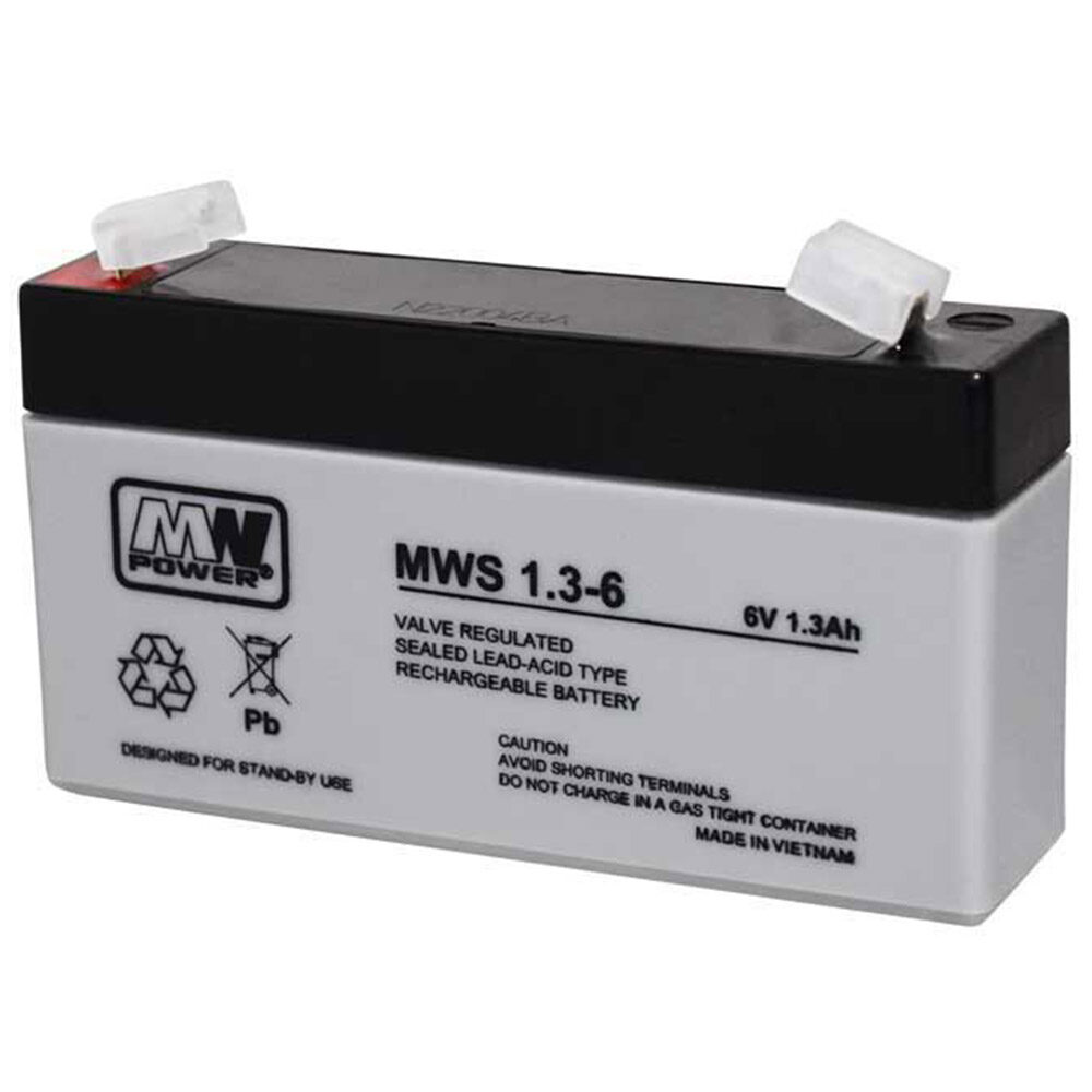 Acumulator AGM 1.3Ah 6V MW Power, MWS1.3-6