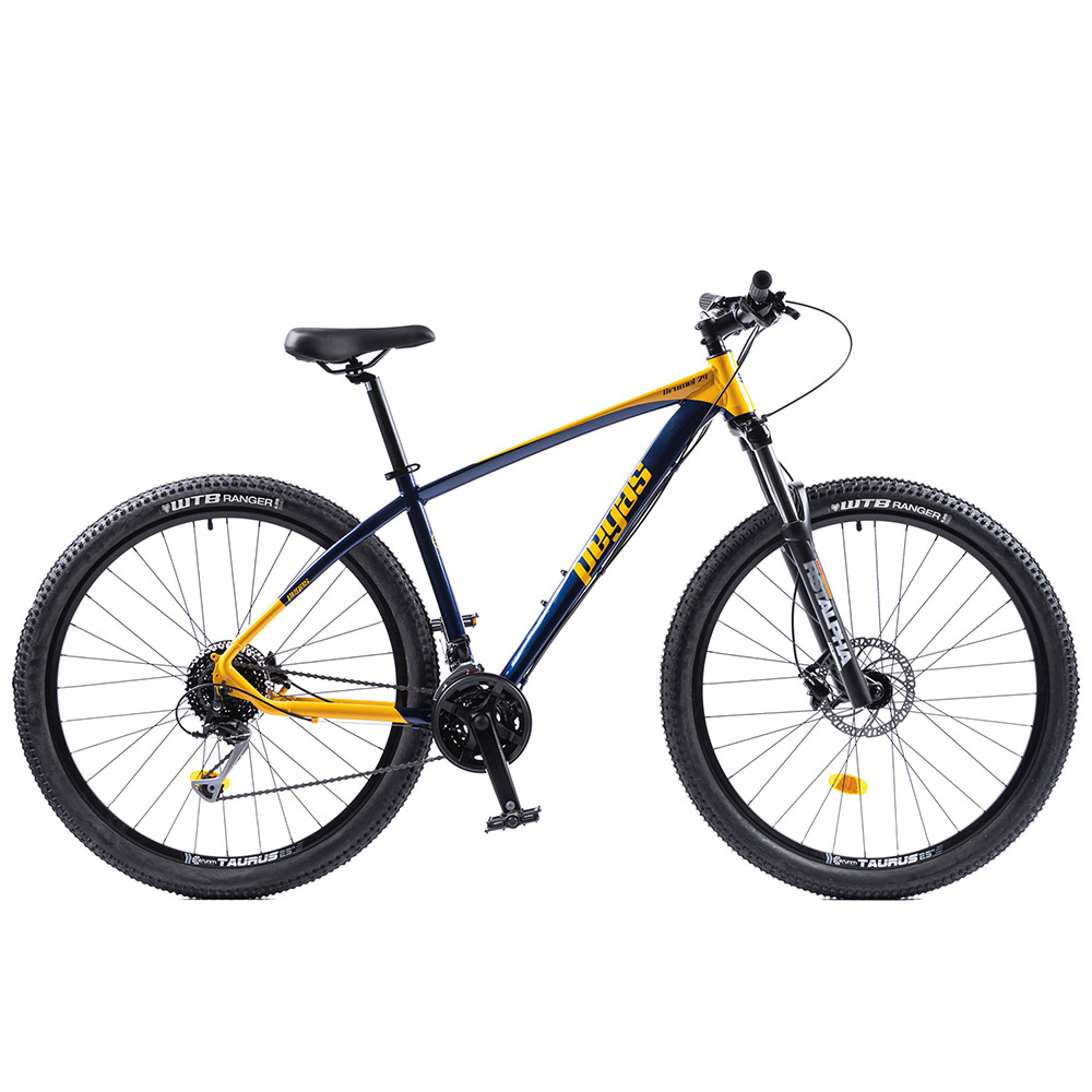 Bicicleta MTB Pegas Drumet L, 29 inch, Bleumarin Galben, DRUMETL9S292APG