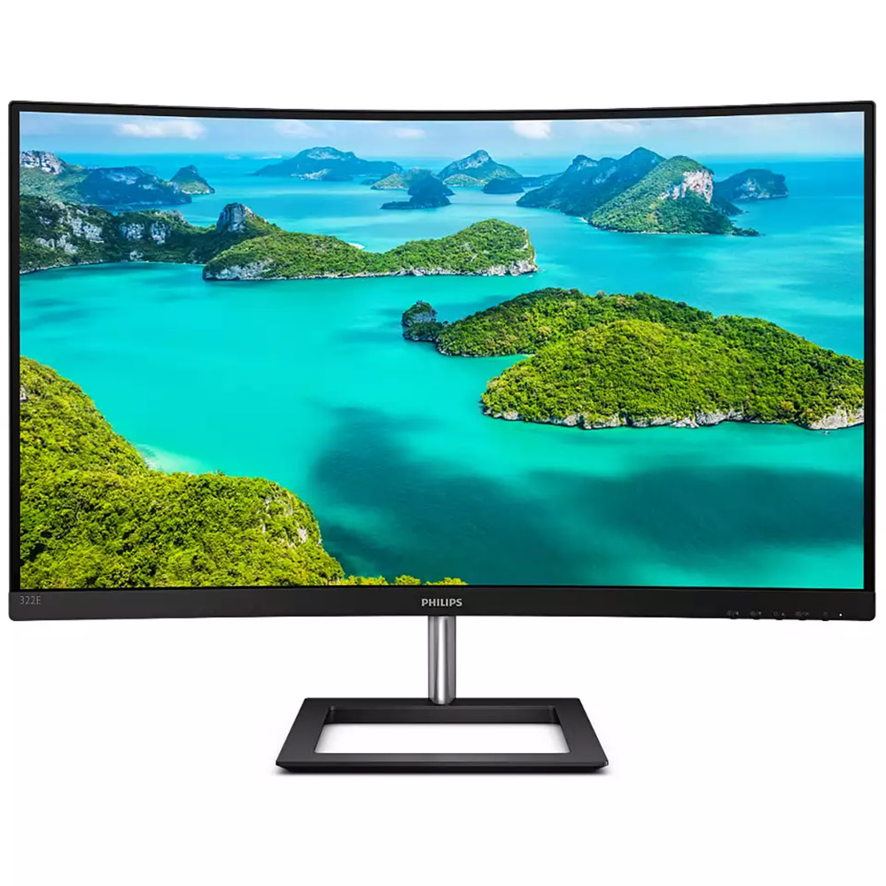 Monitor Philips 322E1C, 31.5 inch, Curbat, FHD, 75 Hz, 4ms, VESA 100x100, Negru