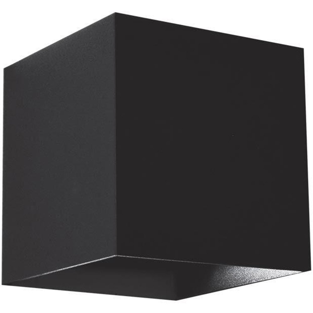 Aplica LED Vivalux SQUARE STARK, 6W, 180 lm, lumina neutra (4000K), IP54, 100 x 100 x 100mm, 15.000 h, aluminiu, Negru, VIV004625