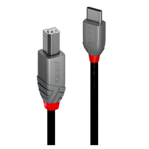 Cablu Lindy 1m USB 2.0 Tip A la Tip B, Anthra Line, LY-36941