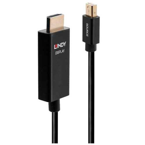 Cablu Lindy Mini DisplayPort la HDMI, HDR, 1m, LY-40921
