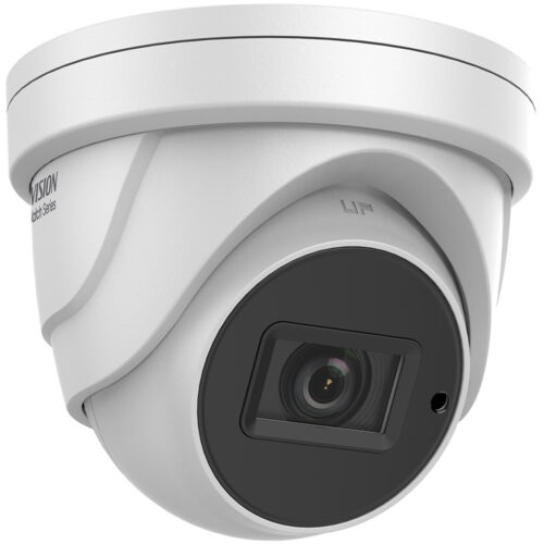Camera supraveghere HiWatch IP Turret HWT-T350-Z, 5MP, 2560 x 1440, 20fps, 2.7-13.5mm, IR 40m, 120 dB, PoE, IP67, Alb
