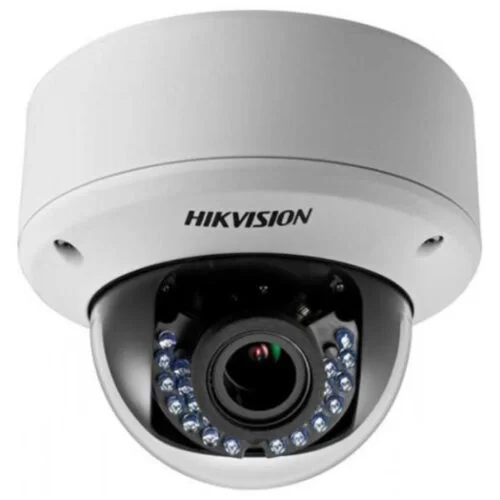 Camera TurboHD Dome Hikvision DS-2CE56D0T-VPIR3E, 2MP, Lentila varifocala 2.8-12mm, IR 40m