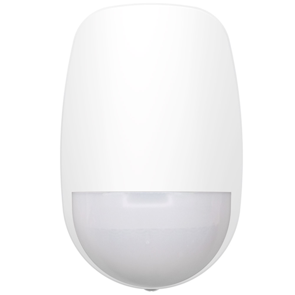 Detector PIR Hikvision DS-PDD12P-EG2, Raza detectie 12m, Senzor Infrarosu, Lentila 3D, Sensivitate automata, Alimentare 12VDC, Alb