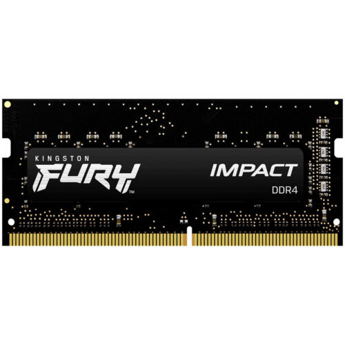 Memorie RAM Laptop Kingston Fury Impact, SODIMM, DDR4, 32GB, 3200MHz, CL20, 1.2V, KF432S20IB/32