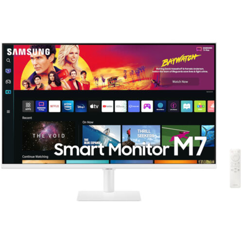 Monitor Samsung LS32BM701UPXEN, 32 inch, UHD, VA, 4ms, 60Hz, USB-C, WiFi, Bluetooth, HDR, VESA, Alb