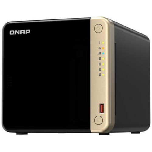 NAS Qnap 464 4-Bay, CPU Intel Celeron N5105/N5095, 8GB RAM, TS-464-8G