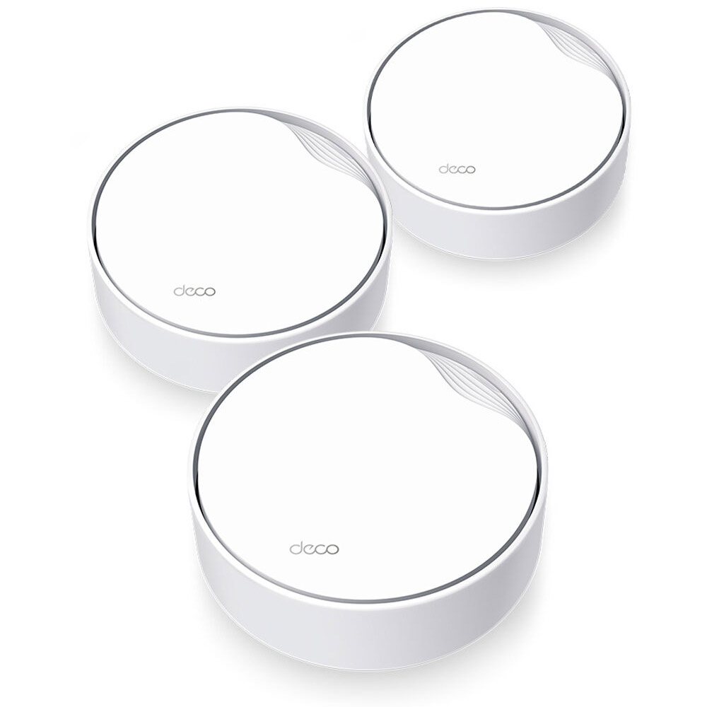 Router wireless TP-Link AX3000, Deco X50-POE, Dual-Band, 5GHz, 2402Mbps, 3 pack