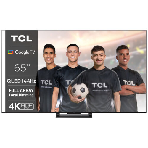 Televizor TCL QLED 65C745, 65 inch, Smart Google TV, 4K, Ultra HD, 144hz, Wi-Fi, Bluetooth, USB, HDMI