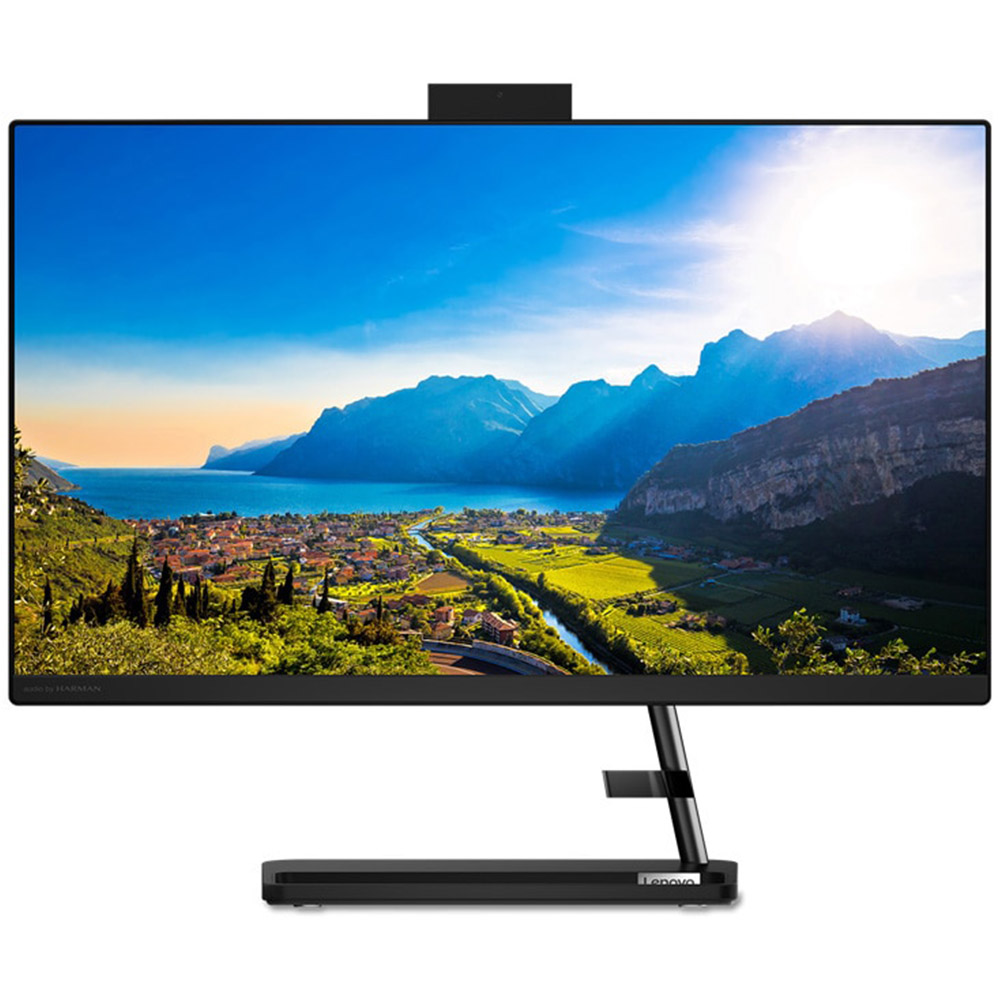 All in One PC Lenovo IdeaCentre AIO 3 24ALC6, AMD Ryzen 7 7730U, 23.8 inch, FHD, 16GB RAM, 512GB SSD, AMD Radeon Graphics, No OS, Negru, F0G100RBRI