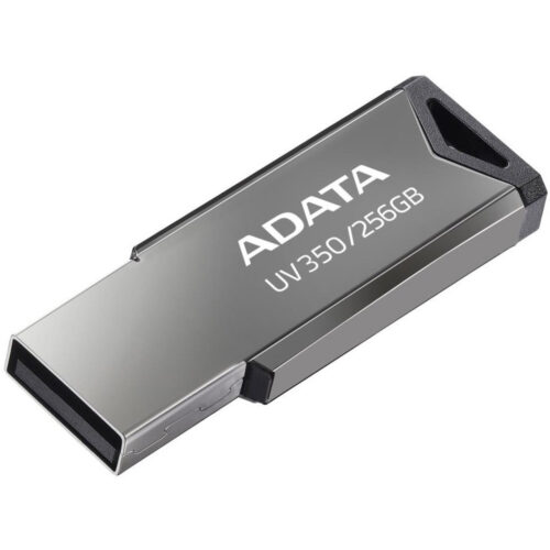Memorie USB ADATA UV350, 256GB, USB 3.2, Argintiu, AUV350-256G-RBK