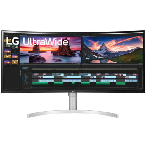 Monitor LED LG 38WN95CP-W, 38 inch, QHD, Curbat, 1ms, Alb