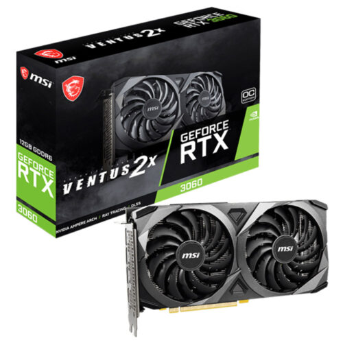 Placa video MSI GeForce RTX 3060 VENTUS 2X 12G OC, GDDR6, 192 bit, 1807 MHz
