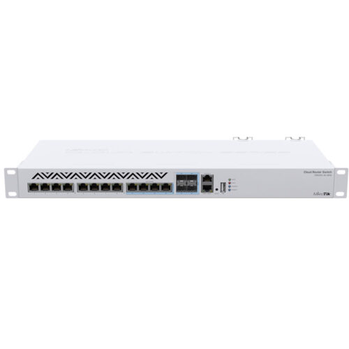 Switch Mikrotik CRS312-4C+8XG-RM, 650 MHz, RouterOS, 64MB RAM, 16MB Flash, 4 x Combo 10G Ethernet / SFP+, 8 x 1G/2.5G/5G/10G , USB type A