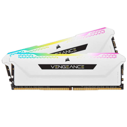 Memorie RAM Corsair Vengeance, 16GB DDR4, 3200MHz, RGB, C16, XMP 2.0, 1.35V, Alb, CMH16GX4M2E320C16W