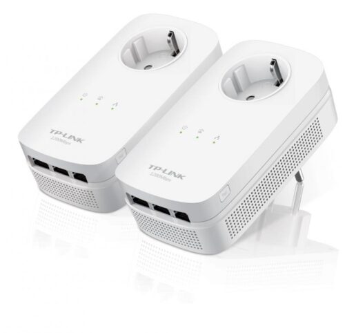 Tp-link AV1200 3-Port Gigabit Passthrough Powerline Starter Kit
