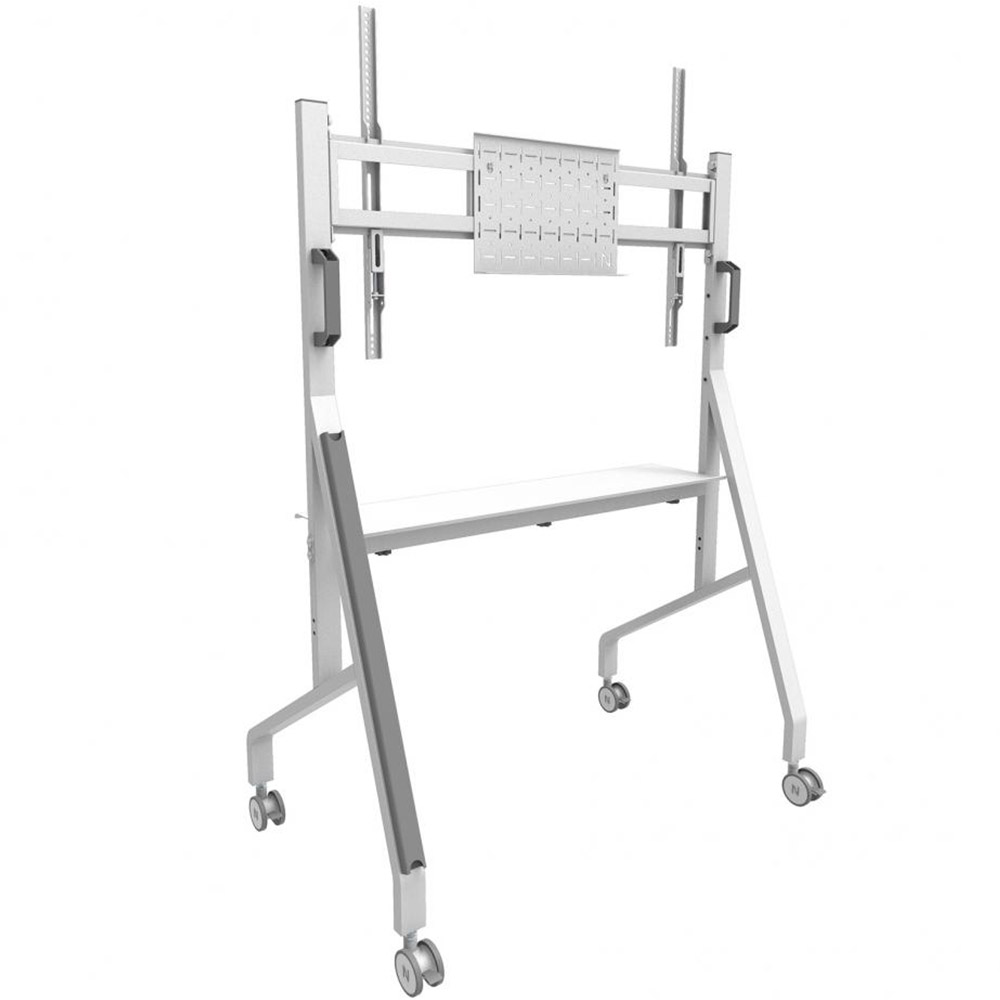 Stand mobil de podea Neomounts by Newstar, 55-86 inch, VESA, 76kg, Inaltime reglabila, Management cabluri, Alb, FL50-525WH1