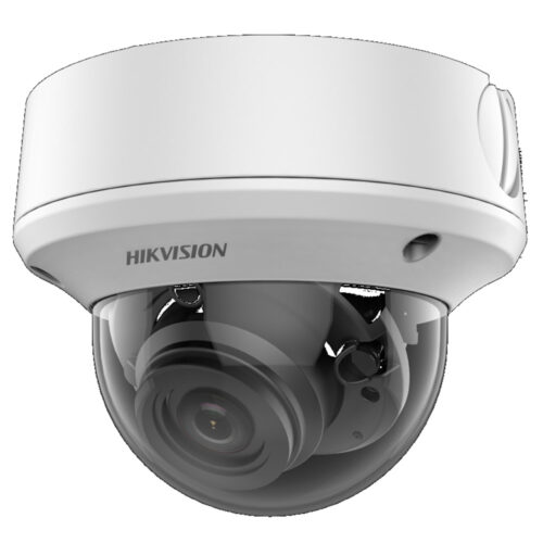 Camera de supraveghere Hikvision DS-2CE5AH0T-VPIT3ZF, Obiectiv varifocal 2.7-13.5mm, 5MP, IR 40m, IP67, IK10, Format Dome