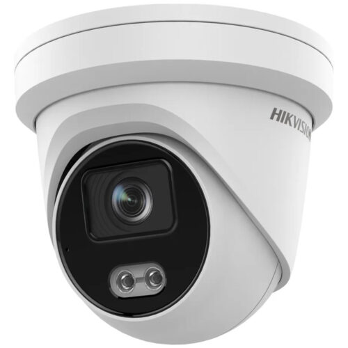 Camera de supraveghere video Hikvision DS-2CD2343G2-L, Obiectiv fix 2.8mm, 4MP, IR 30m, 120dB, Format Turret, Alb