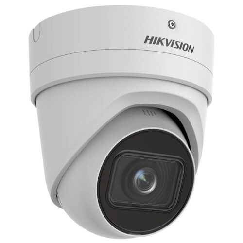 Camera supraveghere Hikvision DS-2CD2H46G2-IZS, Obiectiv varifocal 2.8-12mm, 4MP, Acusens, IR 40m, 120dB, Format Turret, Alb