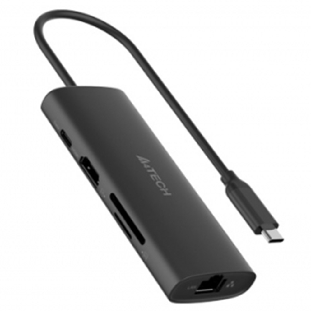 Docking Station A4tech universal, 8-in-1, DST-80C-GR