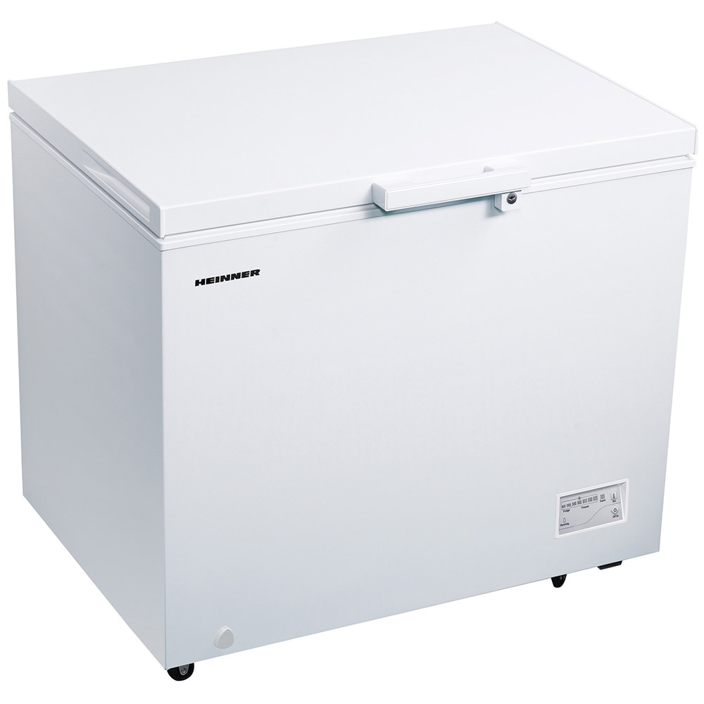 Lada frigorifica Heinner HCF-246CNHE++, 246 l, Clasa E, Compresor inverter, Control electronic, Iluminare LED, Alb