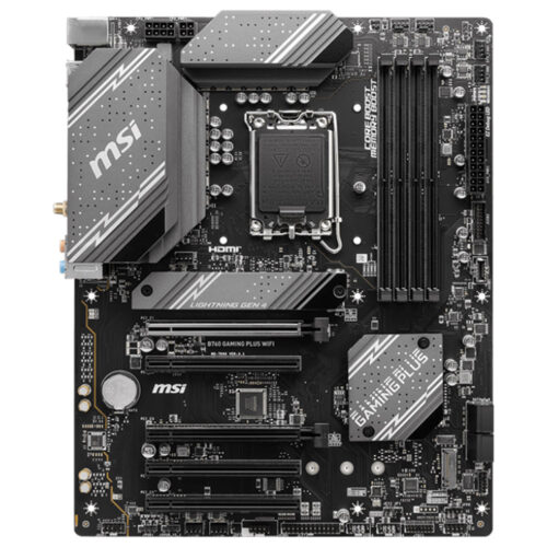 Placa de baza MSI B760 Gaming Plus Wifi, DDR5, Socket 1700, PCIe 4.0, ATX