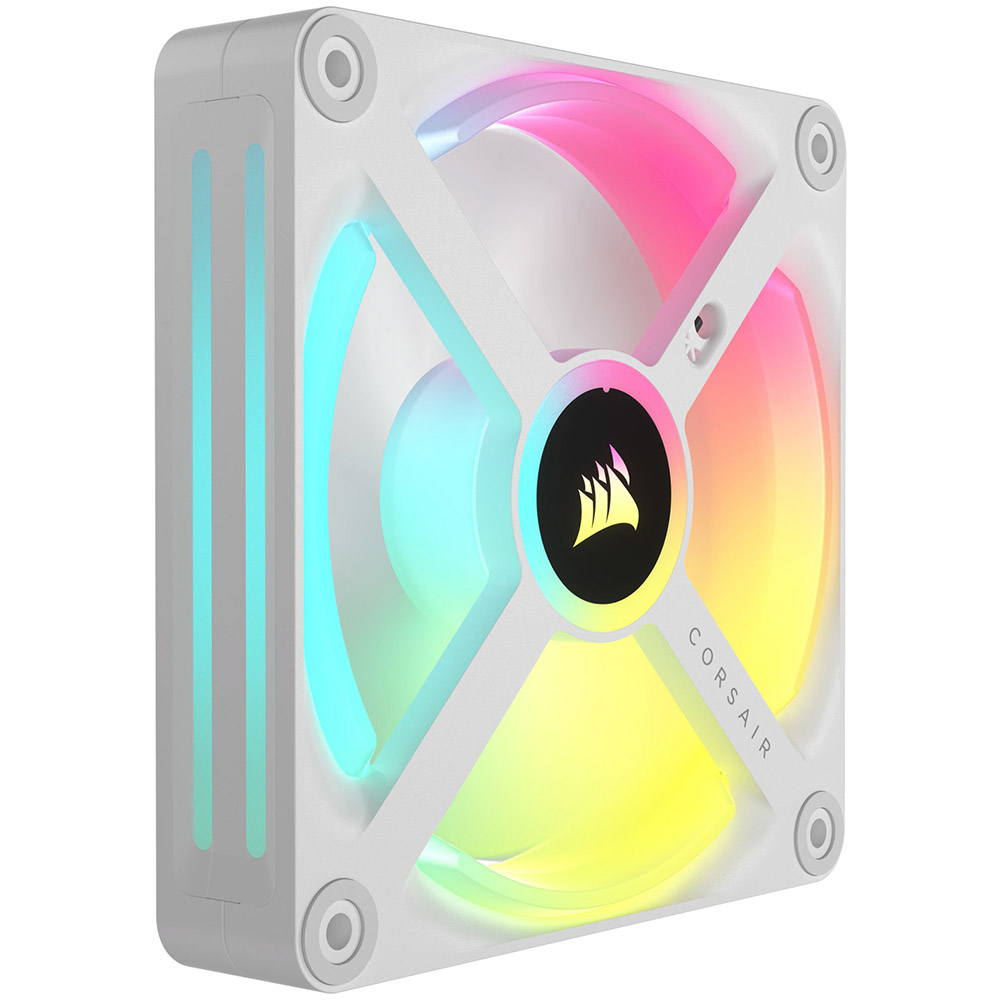 Ventilator PC Corsair iCUE LINK QX120, RGB, Magnetic Dome, 120 mm, Alb