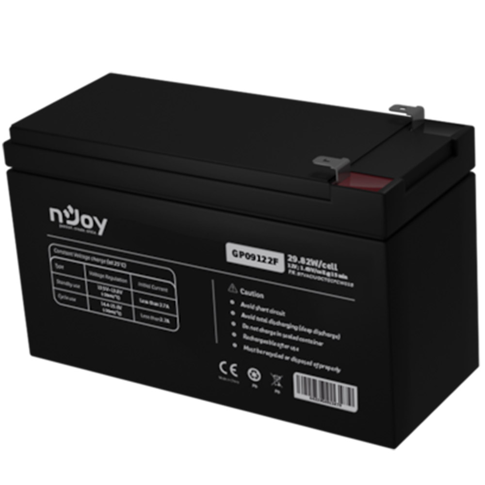 Acumulator UPS nJoy GP09122F 12V 29.82W/cell, BTVACIUOCTO2FCW01B
