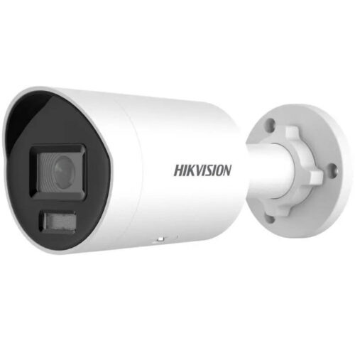 Camera de supraveghere Hikvision DS-2CD2047G2H-LIU(2.8mm)(EF), 4MP, Obiectiv fix, Format Bullet, IR 40m, IP67, Alb