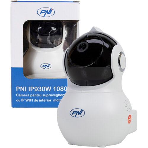 Camera supraveghere video PNI-IP930W, 1080P, 2 MP, IP P2P PTZ, Wireless, Slot card microSD, Microfon integrat, Difuzor integrat