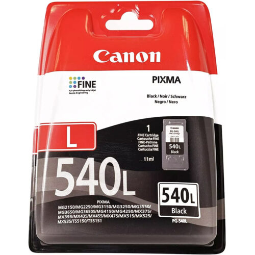 Cartus cerneala Canon PG-540 L, Negru, 11ml, pentru Canon Pixma
