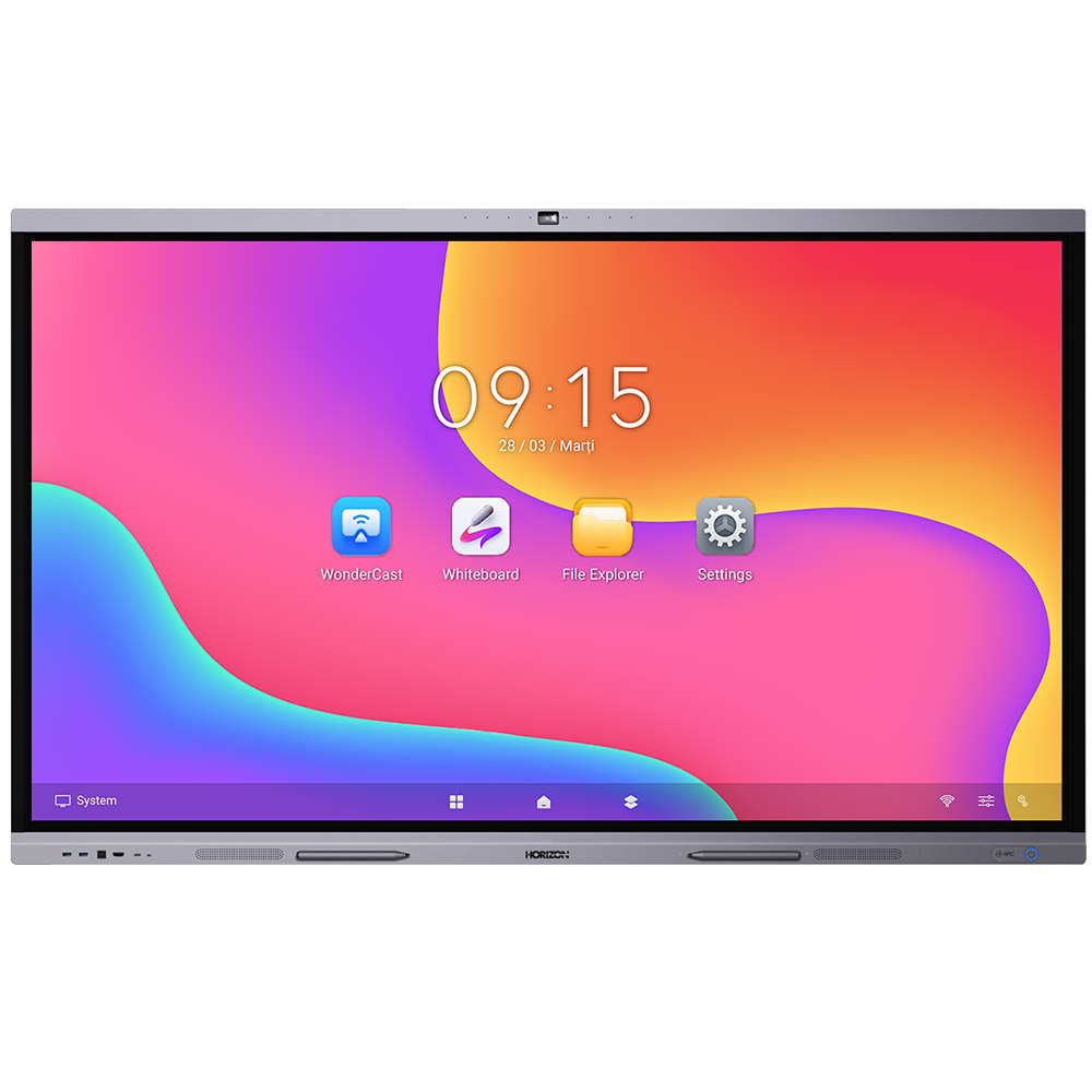 Display interactiv Horizon A3C, 75inch, 4K, UHD, Operare 24/7, Android 13, OTA, 8GB RAM, ID75HZA3B1/C