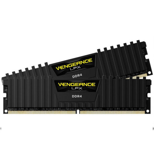 Memorie RAM Corsair Vengeance LPX, 16GB, DDR4, 3600MHz, CL18, Dual Channel Kit, Negru, CMK16GX4M2Z3600C18