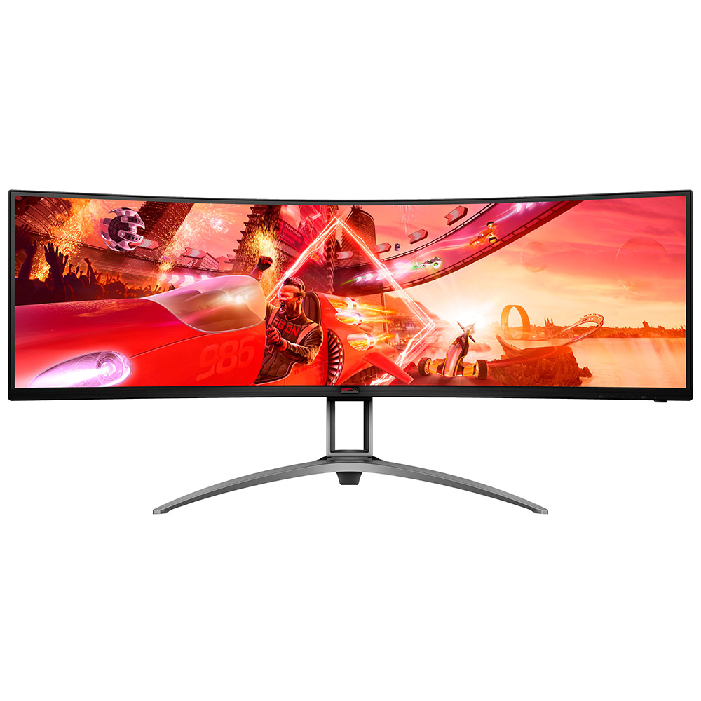 Monitor AOC Agon AG493UCX2, 49 inch, VA WLED, 5K, Ecran curbat, 165Hz, 1ms, HDMI, DisplayPort, VESA, Negru