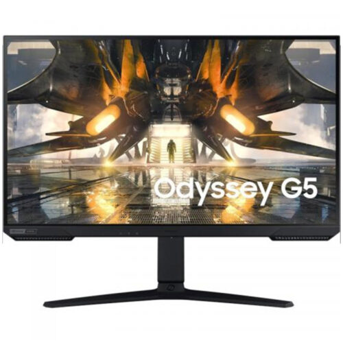 Monitor LED gaming Samsung Odyssey G52A LS27AG520PPXEN, 27 inch, 165Hz, 1 ms, G-Sync, Flicker Free, Negru