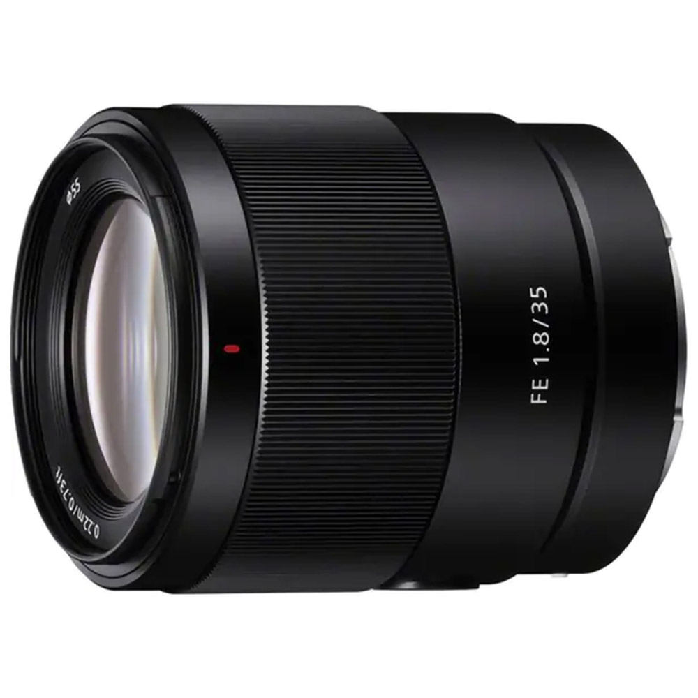 Obiectiv foto Sony SEL35F18F.SYX, FE 35mm, F1.8, Parasolar, Negru