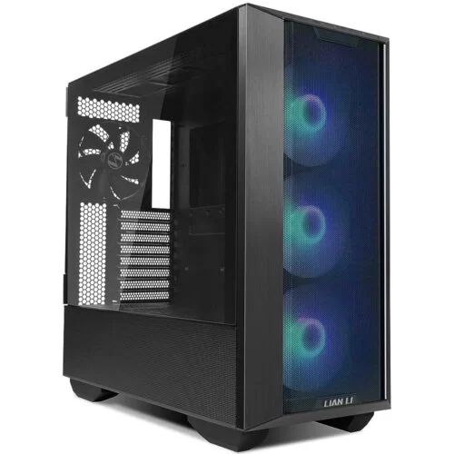 Carcasa PC Lian Li Lancool III RGB Black, Iluminare RGB, E-ATX, Mid Tower, Negru